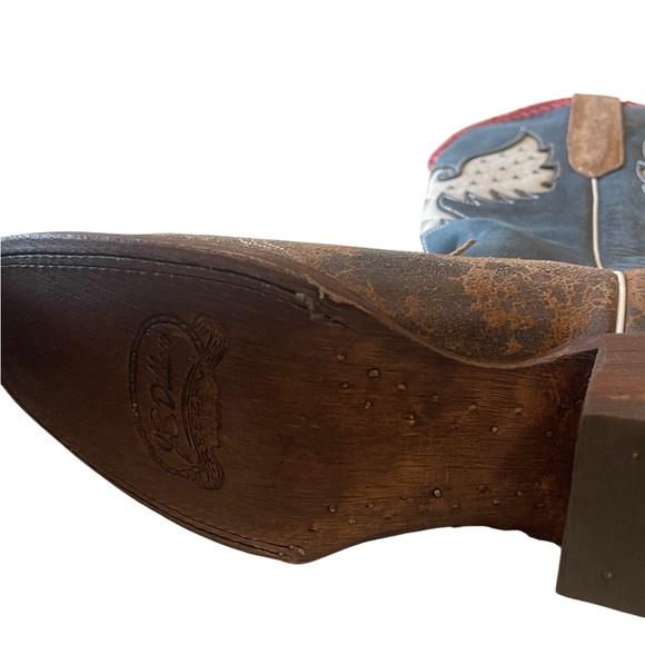 J.B. Dillon Brown multi Cowboy Boots - Picture 7 of 13